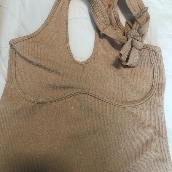 PLT mini tan dress